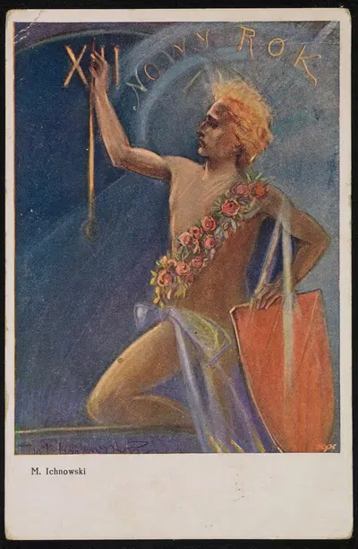Новый год by Михал Ихновский, 1906-1927 — digital art print download