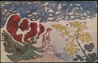 Святой Эльяш Радзиковский; цветок над водой by Станислав Эляш-Радзиковский, 1900-1911 — digital art print download