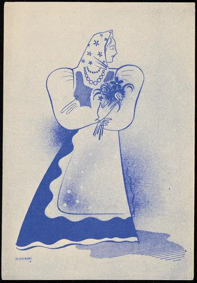 Женщина в краковском костюме by Станислав Глевиньский, 1938-1940 — digital art print download