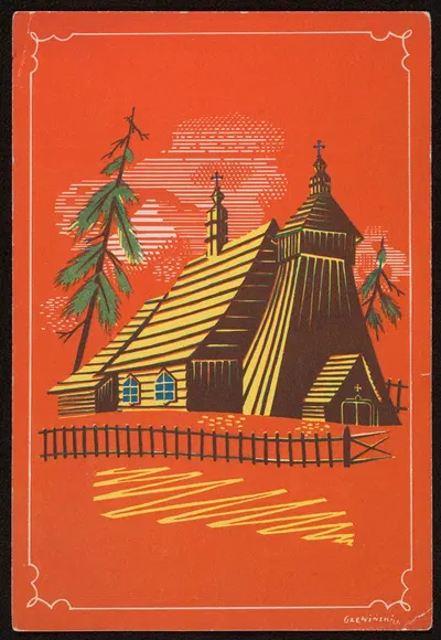 Рождественская открытка by Станислав Глевиньский, 1936 — digital art print download