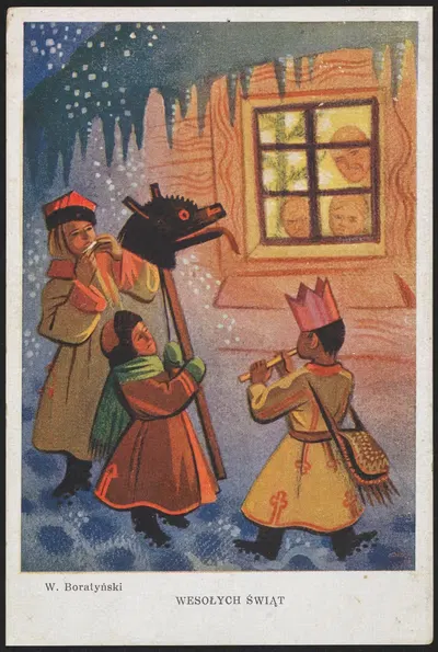 Веселых праздников! by Вацлав Боратыński, 1939 — digital art print download