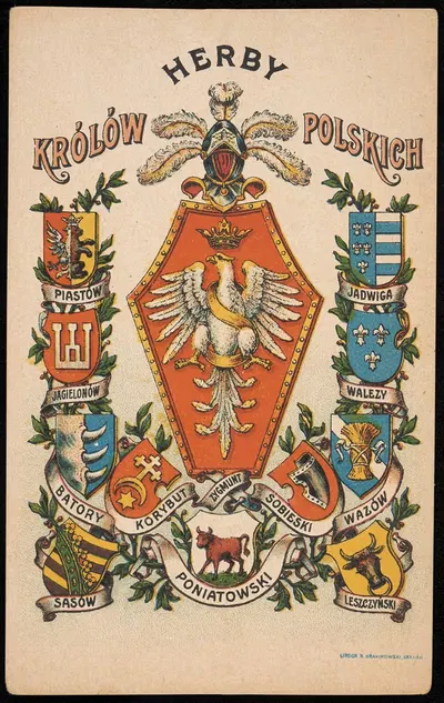 Гербы польских королей by Вydawn. sal. mal. polsk, 1920 — digital art print download