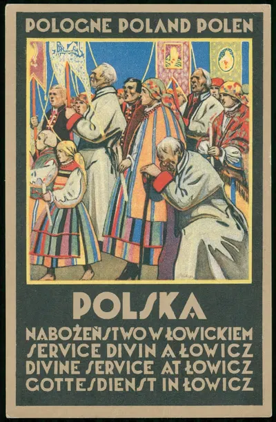 Польша, Набожество в Ловицком by Издательство Министерства Коммуникаций, 1930 — digital art print download