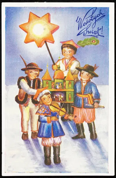 Веселых праздников! by Издательство Салона Мастеров Польских, 1937 — digital art print download