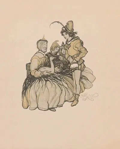 О Ясю Совиже и гусах, что несли золотые яйца, волшебная сказка, пл. 03 by Антоний Гавиньский, 1929 — digital art print…