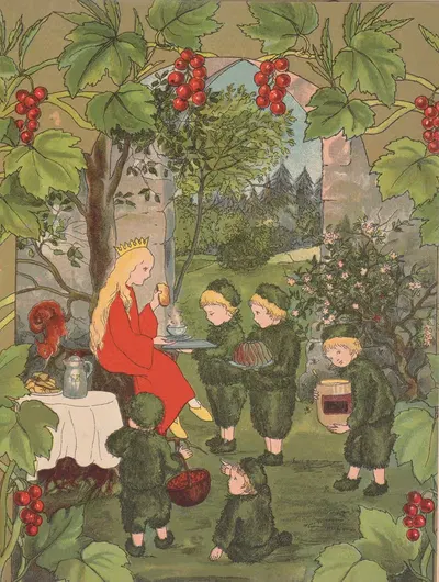 Лесная принцесса, пл. 04 by Артур Оппман, 1929 — digital art print download