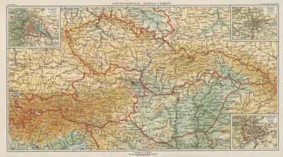 Чехословакия, Австрия и Венгрия by Блазиус Козенн, 1927 — digital art print download