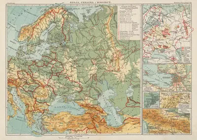 Россия, Украина и Беларусь by Блазиус Козенн, 1927 — digital art print download