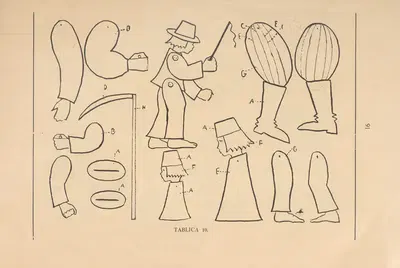 Ruchome figurki (własnej roboty) Pl.11 by Bluszcz, 1929 — digital art print download