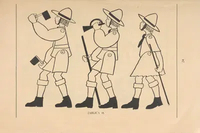 Ruchome figurki (własnej roboty) Pl.19 by Bluszcz, 1929 — digital art print download