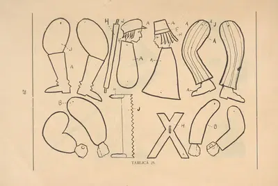 Ruchome figurki (własnej roboty) Pl.24 by Bluszcz, 1929 — digital art print download