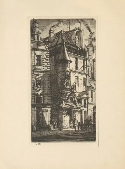 Tourelle de la rue de la Tixeranderie by Charles Meryon — digital art print download