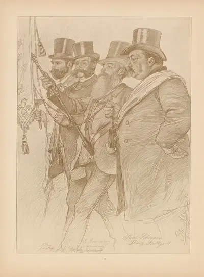 Наш Бисмарк Pl.113 by Кристиан Вильгельм Аллерс, 1898 — digital art print download