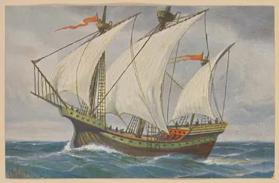 Голландский ког около 1450 года by Кристофер Раве — digital art print download