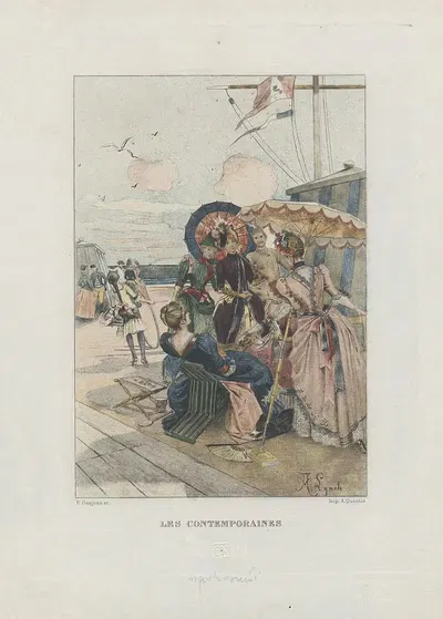 Les contemporaines by Eugène Gaujean — digital art print download