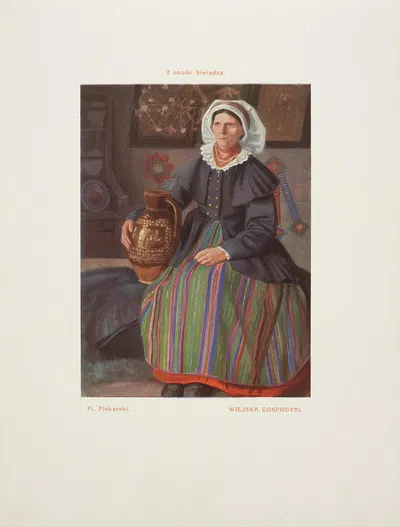 Деревенская хозяйка by Флориан Пекарский, 1916 — digital art print download