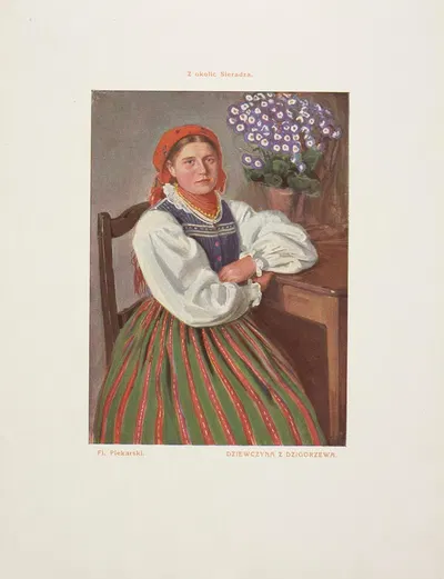 Девушка из Дзигоржева by Флориан Пекарский, 1916 — digital art print download
