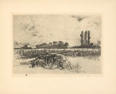 A Water Meadow by Francis Seymour Haden — digital art print download