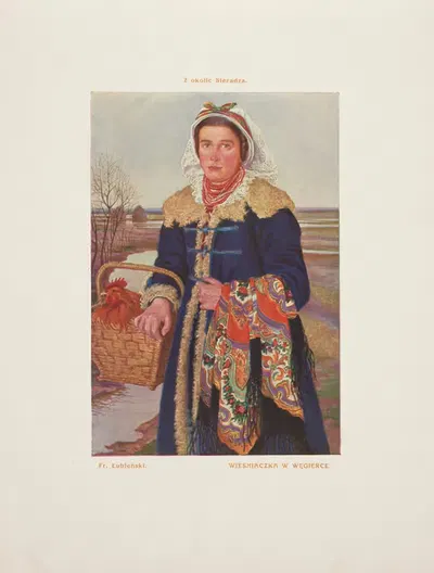 Крестьянка в Венгрии by Францишек Лубеньский, 1916 — digital art print download