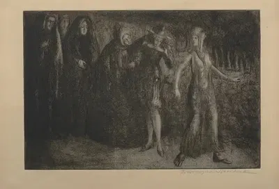 Коровод by Францишек Седлецкий, 1913 — digital art print download