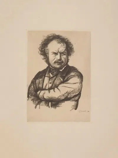 Антуан-Огюст Прео (1809-1879) by Жорж Горвель, 1809-1879 — digital art print download