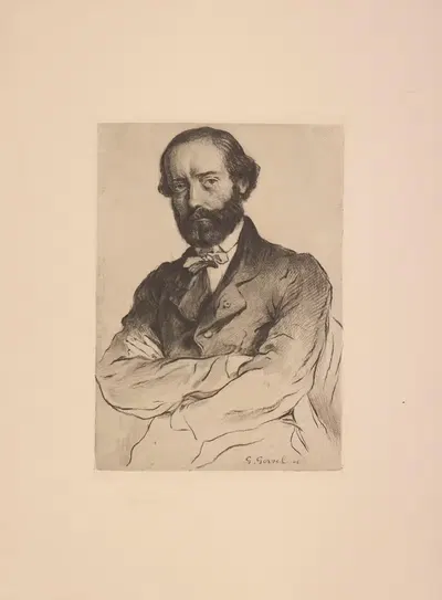 Эжен-Эммануэль Виолле-ле-Дюк (1814-1879) by Жорж Горвель, 1814-1879 — digital art print download