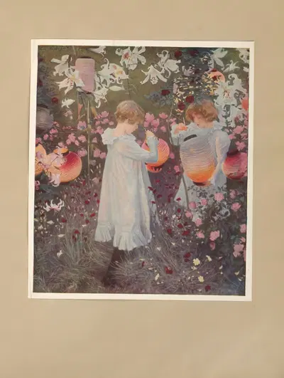 Гвоздика, Лилия, Лилия Роза – Сарджент by Халдейн Макафалл, 1909 — digital art print download