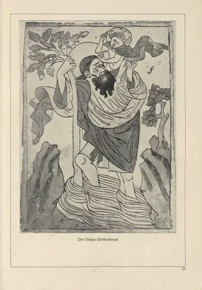 Deutsche Holzschnitte bis zum Ende des 16. Jahrhunderts Pl.11 by Heinrich Höhn, 1941 — digital art print download