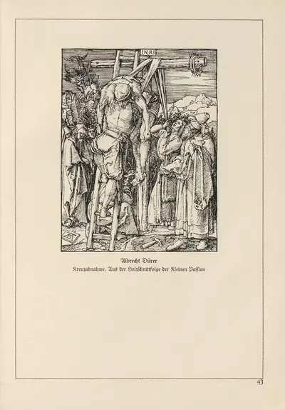 Deutsche Holzschnitte bis zum Ende des 16. Jahrhunderts Pl.33 by Heinrich Höhn, 1941 — digital art print download