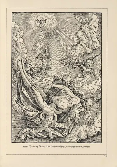 Deutsche Holzschnitte bis zum Ende des 16. Jahrhunderts Pl.49 by Heinrich Höhn, 1941 — digital art print download