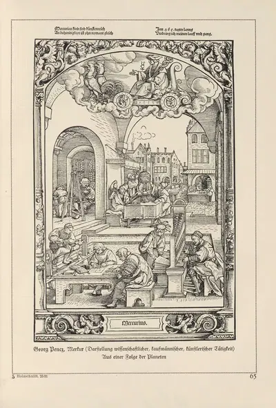 Deutsche Holzschnitte bis zum Ende des 16. Jahrhunderts Pl.55 by Heinrich Höhn, 1941 — digital art print download
