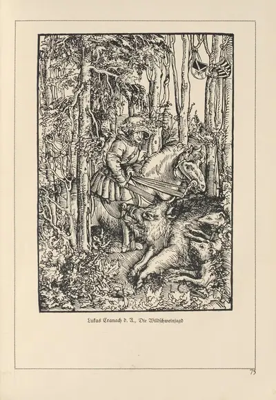 Deutsche Holzschnitte bis zum Ende des 16. Jahrhunderts Pl.65 by Heinrich Höhn, 1941 — digital art print download