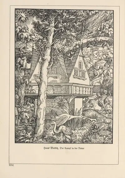 Deutsche Holzschnitte bis zum Ende des 16. Jahrhunderts Pl.94 by Heinrich Höhn, 1941 — digital art print download