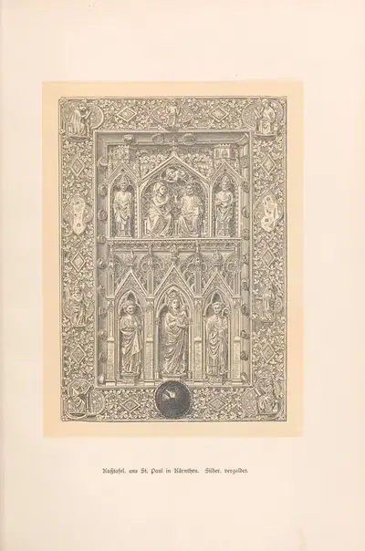 Кусочная таблица, из Святого Павла в Каринтии by Якоб фон Фальке, 1888 — digital art print download
