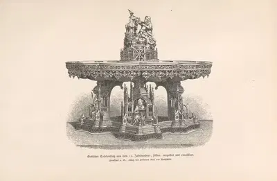 Готический алтарь; 15 век by Якоб фон Фальке, 1888 — digital art print download