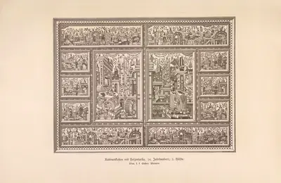 Кабинетные шкафы с деревянной интарсией; XVI век by Якоб фон Фальке, 1888 — digital art print download
