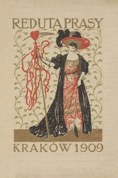 Приглашение на пресс-бал, Краков 1909 by Ян Буковский, 1909 — digital art print download