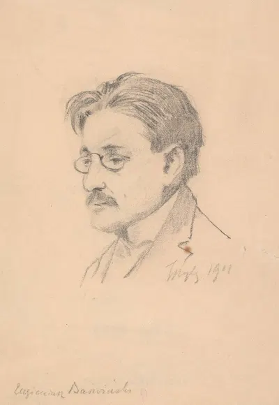 Portret Eugeniusza Barwińskiego by Jan Styka, 1911 — digital art print download