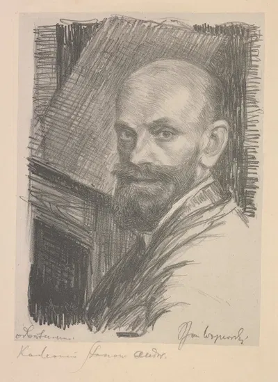 Автопортрет Яна Войнарского by Ян Войнарский, 1925 — digital art print download