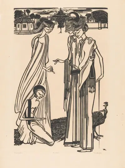 Подаяние by Иоганнес Фредерик Энгельберт тен Клоостер, 1920 — digital art print download
