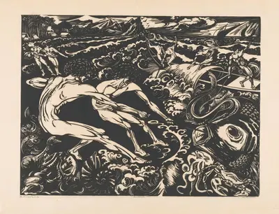 Рыбаки by Иоганнес Фредерик Энгельберт тен Клоостер, 1921 — digital art print download
