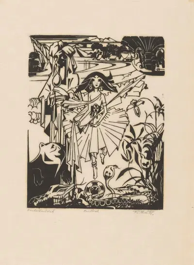 Индийская танцовщица by Иоганнес Фредерик Энгельберт тен Клоостер, 1919 — digital art print download
