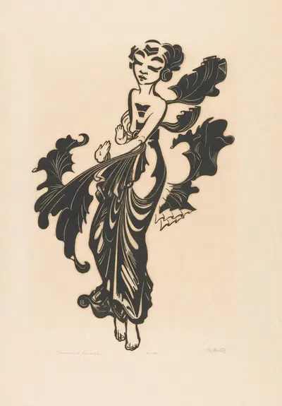 Яванская танцовщица by Иоганнес Фредерик Энгельберт тен Клоостер, 1920 — digital art print download