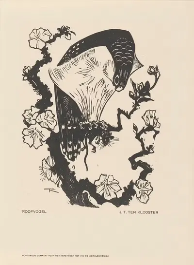 Птица хищник by Иоганнес Фредерик Энгельберт тен Клоостер, 1927 — digital art print download