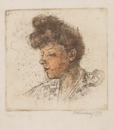 Portret żony by Leon Kowalski, 1895-1915 — digital art print download