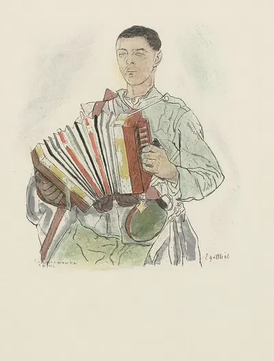 В марше by Леопольд Готлиб, 1916 — digital art print download