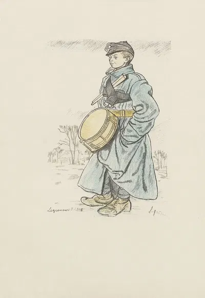 Маленький барабанщик by Леопольд Готлиб, 1916 — digital art print download
