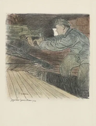 Последний выстрел by Леопольд Готлиб, 1916 — digital art print download