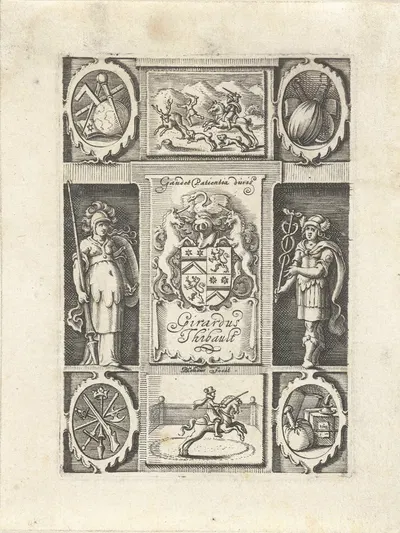 Экслибрис Жерара Тибо by Михиэль Ле Блон, 1597 - 1630 — digital art print download