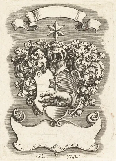 Неизвестный герб by Михиэль Ле Блон, 1611-1625 — digital art print download